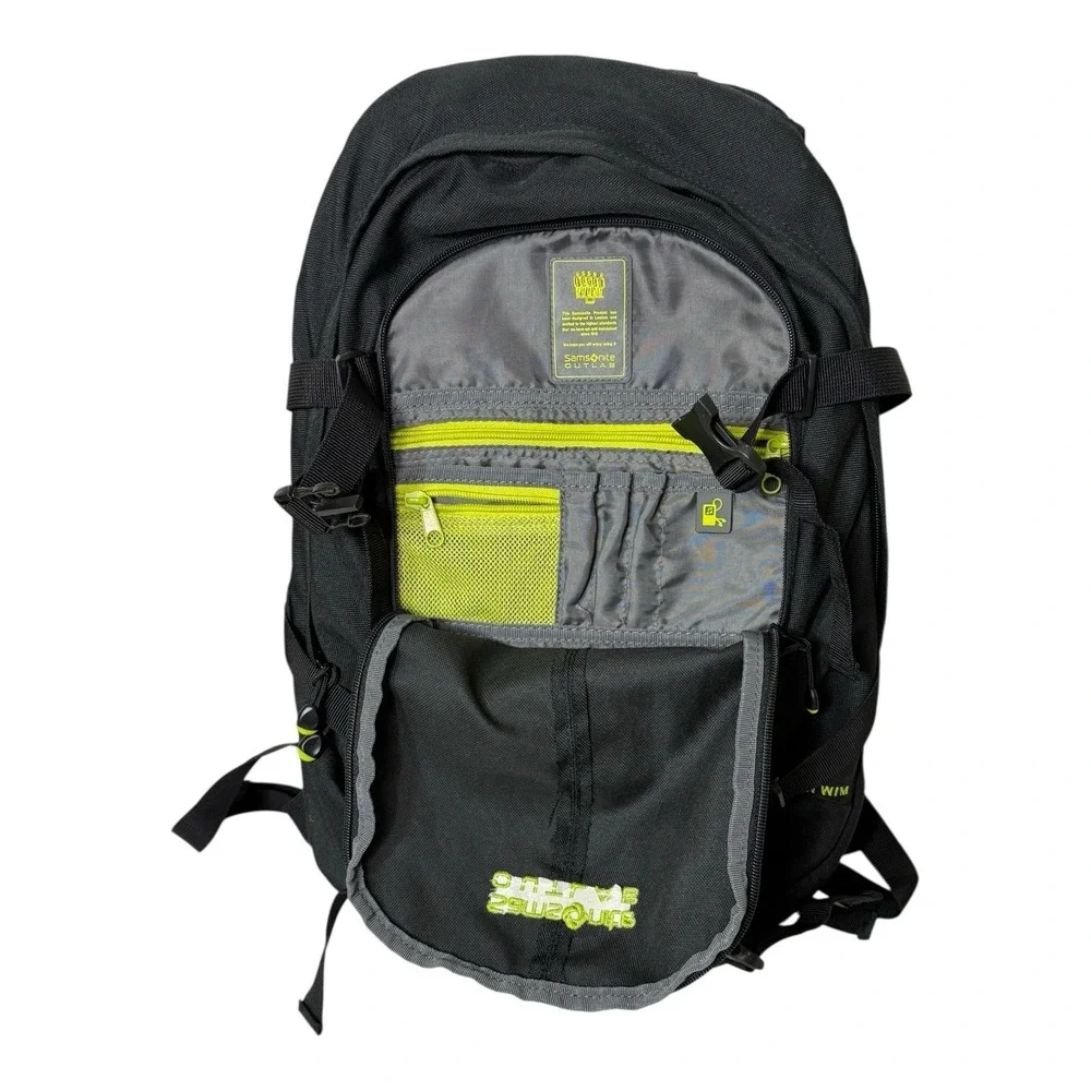Samsonite‎ Outlab Black Laptop Backpack Multiple Pockets Adjustable